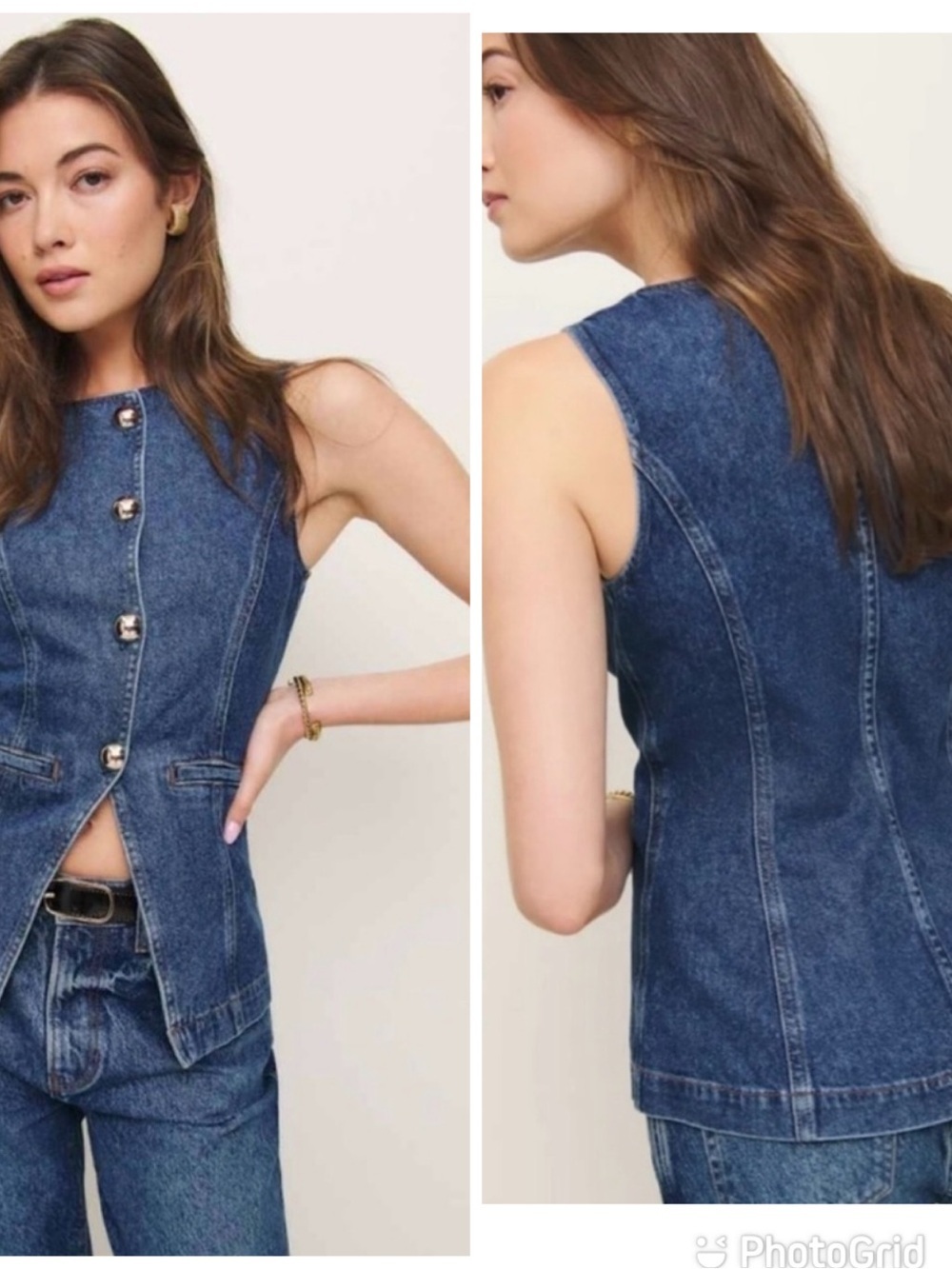Reformation Ophelia Denim Top in Keila New with Tags!